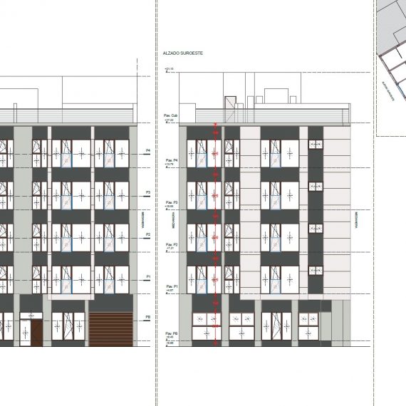 PROYECTOS DE INSTALACIONES Y LEGALIZACIÓN PARA EDIFICIO DE 23 VIVIENDAS, ZONAS COMUNES Y APARCAMIENTO EN CALLE PIO BAROJA 37, 03203 ELCHE (ALICANTE)